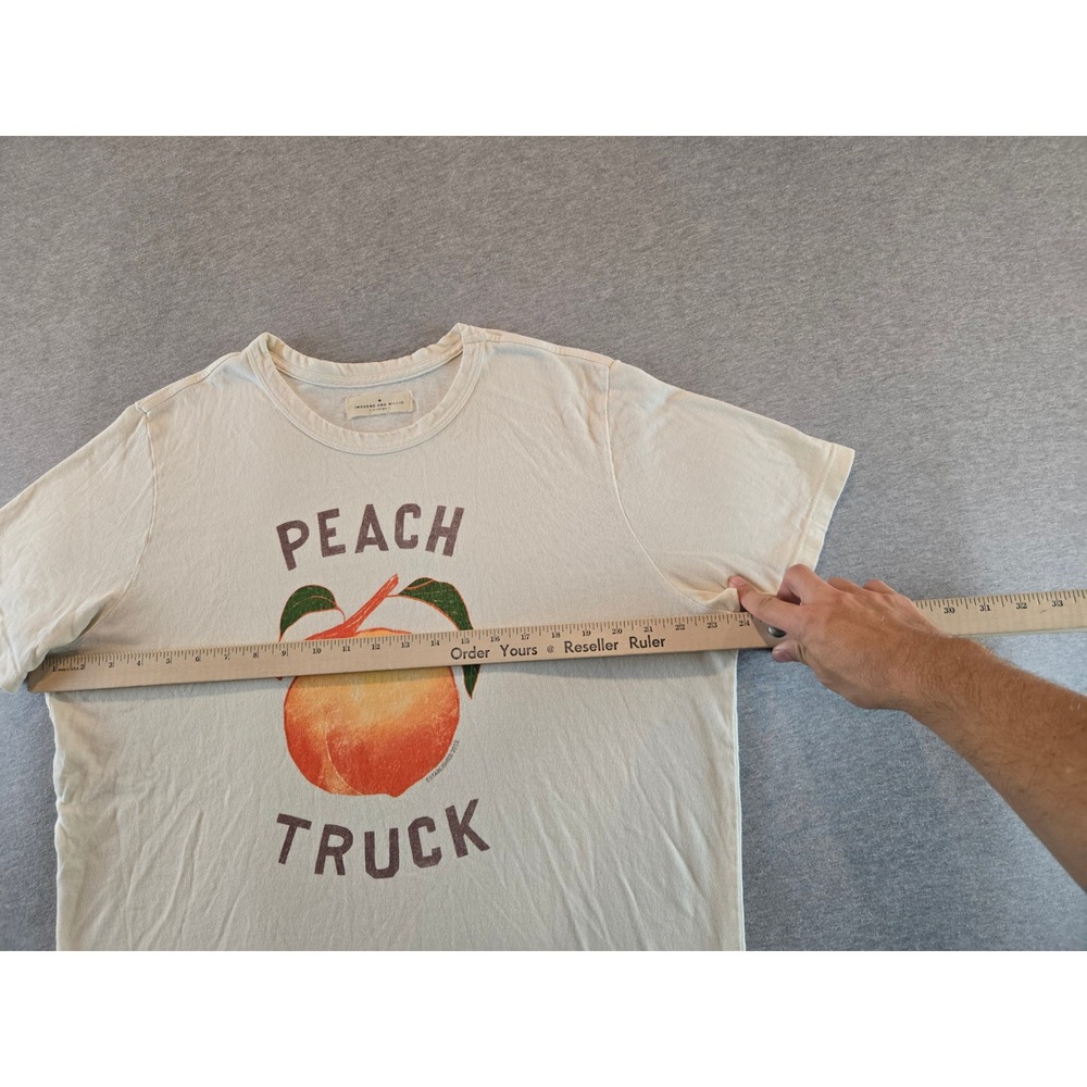 Imogene and Willie T-Shirt Mens XL Cream Peach Truck Made in USA Cotton - Picture 9 of 10